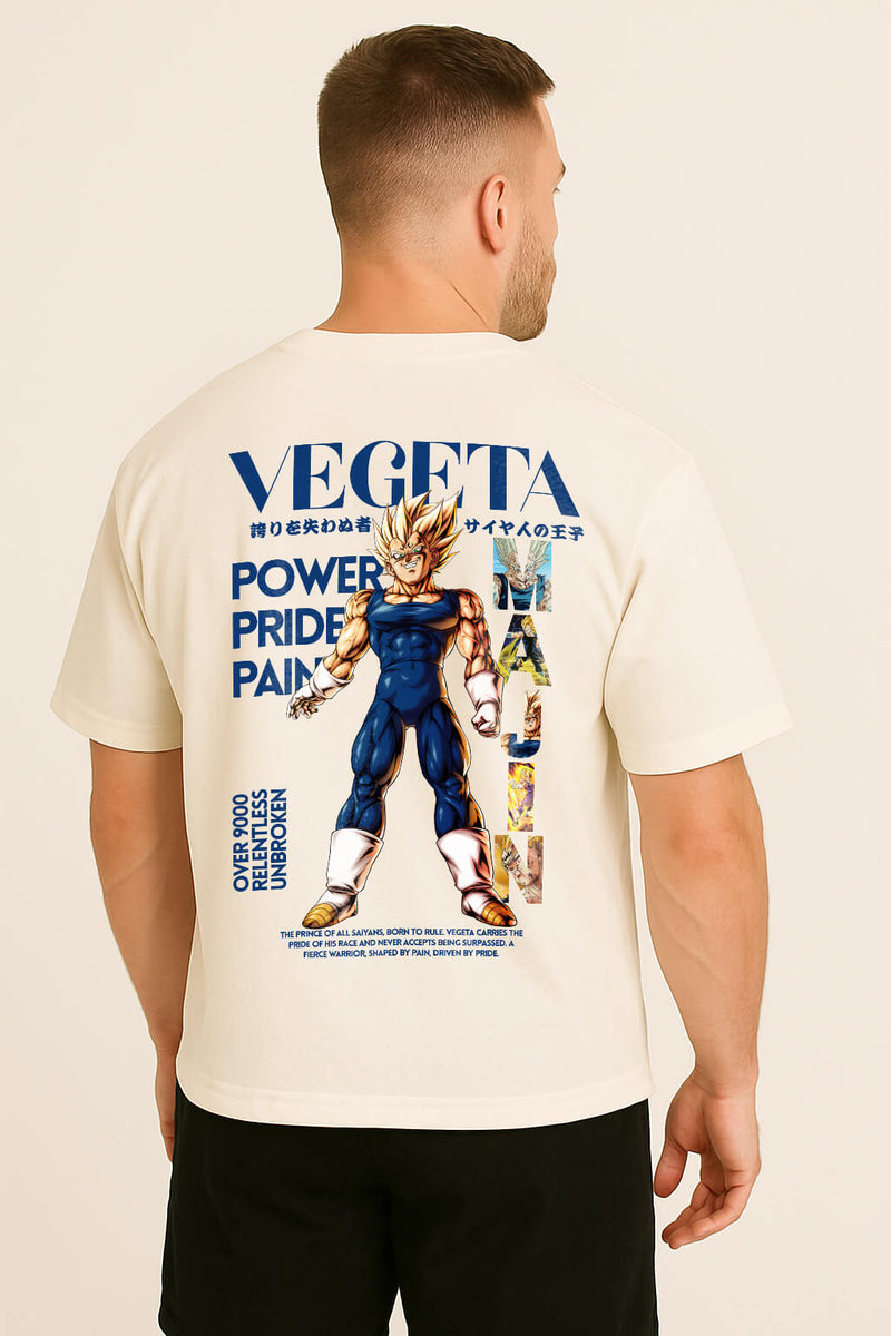 Camiseta Street Oversized Premium Vegeta - Várias Cores