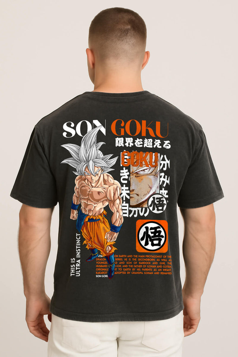 Camiseta Street Oversized Premium Goku - Várias Cores