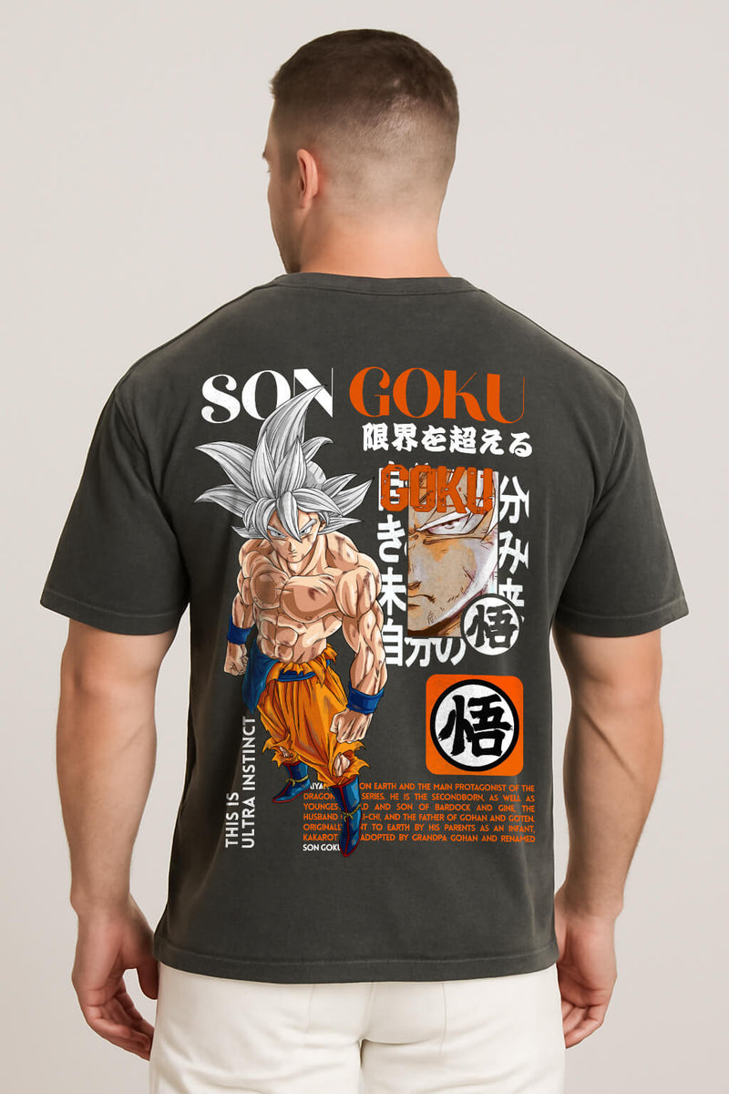 Camiseta Street Oversized Premium Goku - Várias Cores