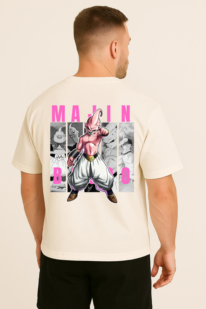 Camiseta Street Oversized Premium Majin Boo - Várias Cores