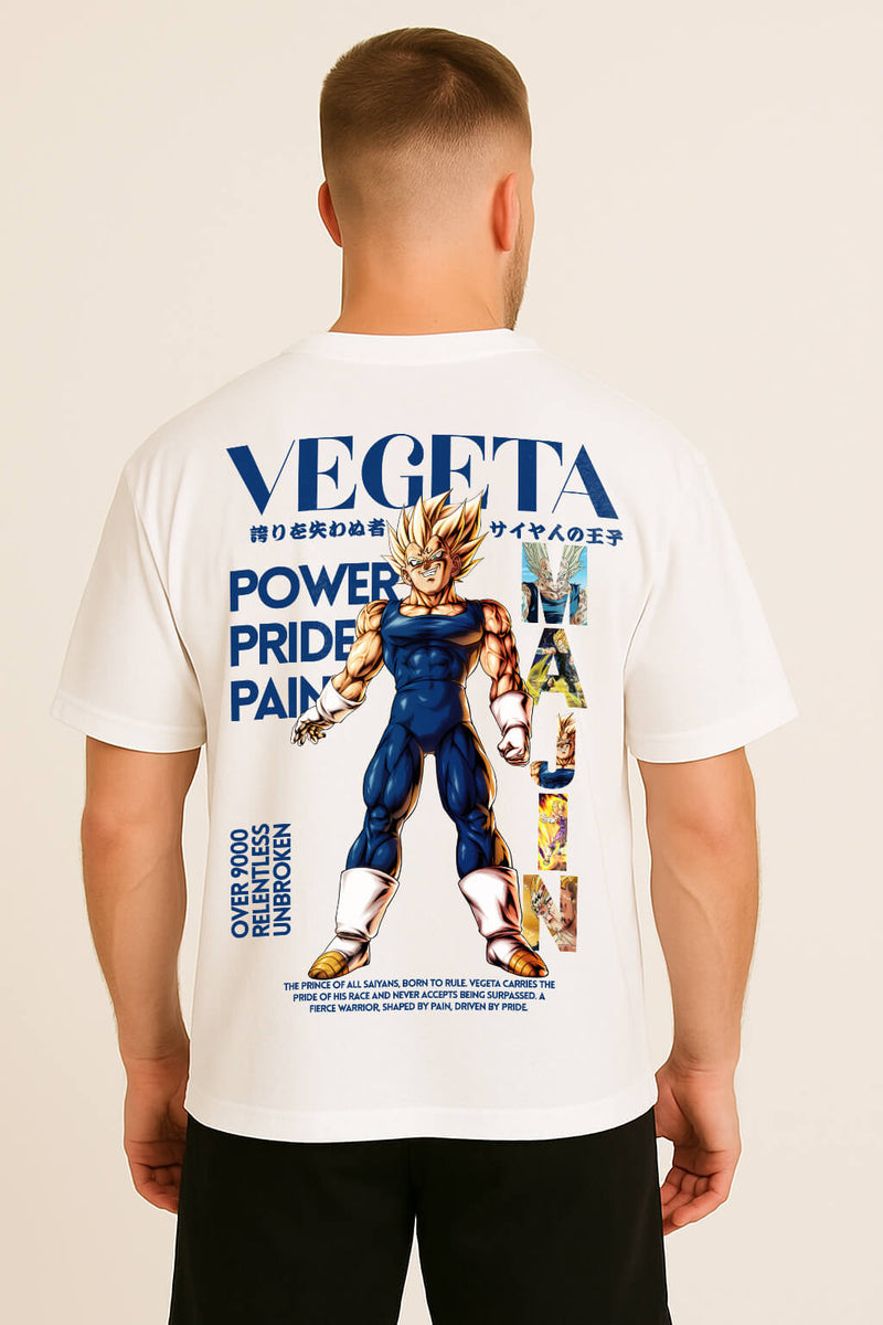 Camiseta Street Oversized Premium Vegeta - Várias Cores