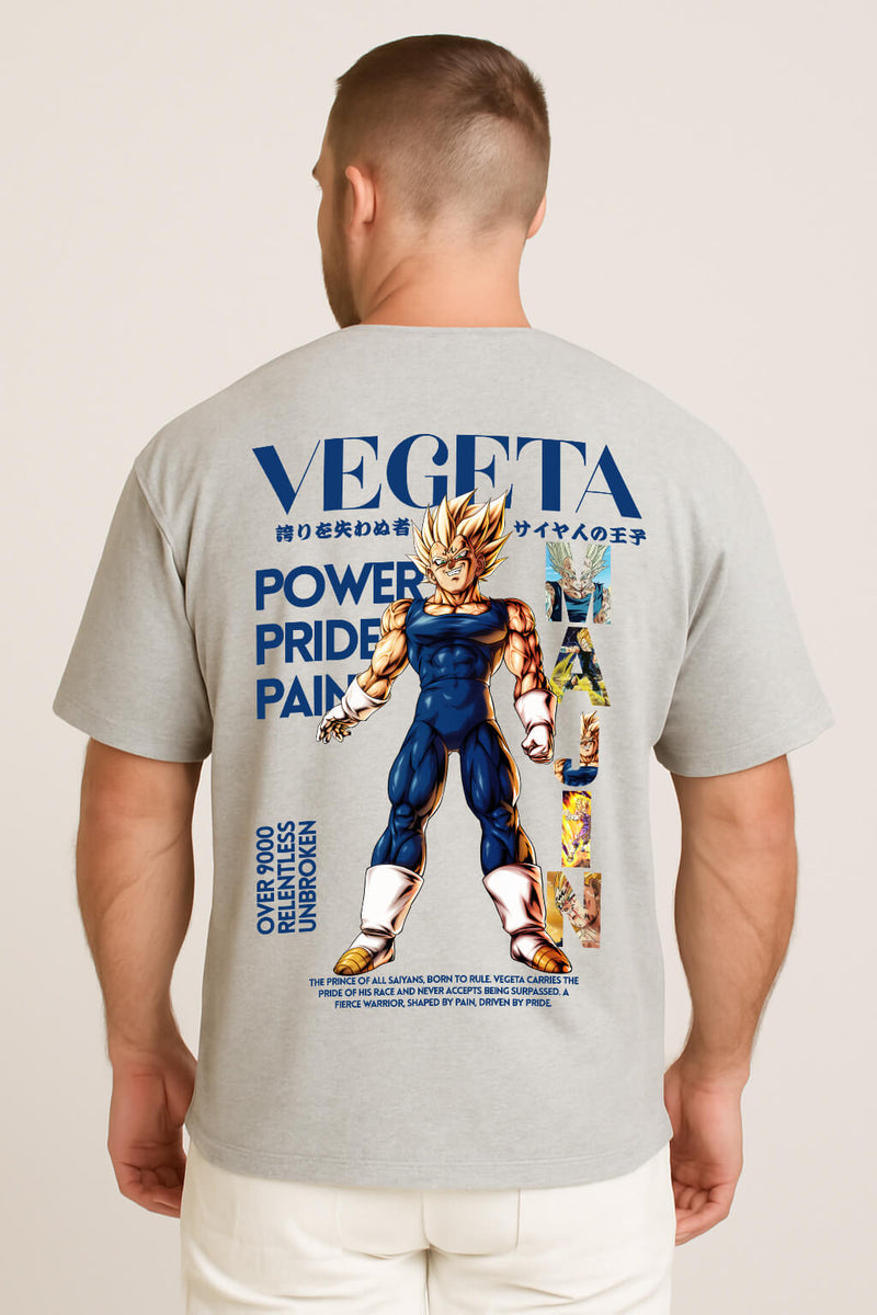 Camiseta Street Oversized Premium Vegeta - Várias Cores