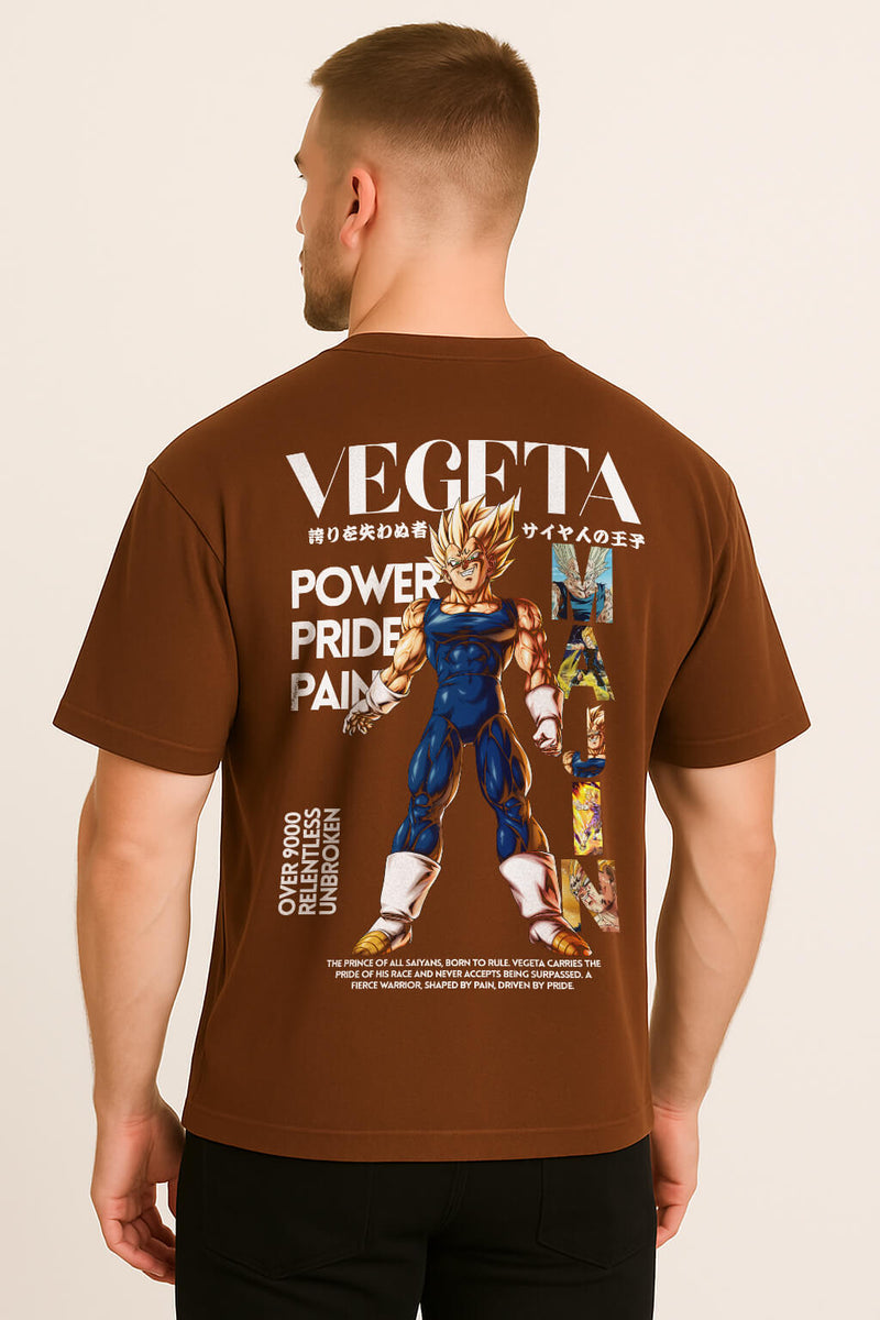 Camiseta Street Oversized Premium Vegeta - Várias Cores